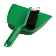 DUSTPAN & BANNISTER BRUSH SET GREEN OATES B-10207-G