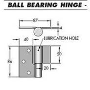 DOWNEE  HINGE R/H G4R ZINC ( PAIR )