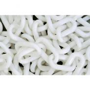 CHAIN PLASTIC RED/WHITE 6MM X 40M