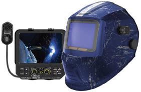 Welding Helmet Promax 680 Digital Blue Retro Graphic Weldclass WC-05345