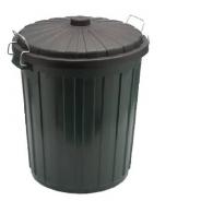 BIN GARBAGE PLASTIC H/D 75L W/LID OATES GB-75PLAS