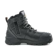 Bison Boot Xt Ankle Lace Up With Zip Black Aus/12