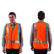 Vest Safety Reflective Silver/Orange VDNO-XL