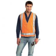 VEST SAFETY REFLECTIV SILVER/ORANGE SV2610XXXXL