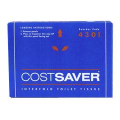 TOILET TISSUE 4301 INTERFOLD COSTSAVER 72 PA